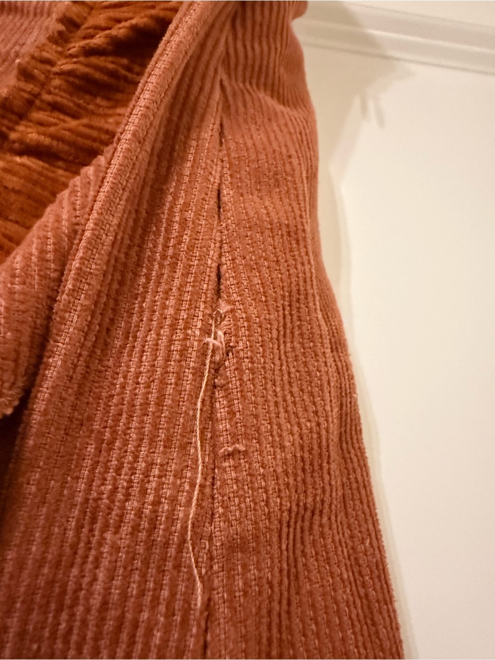 Listicle Rust Ruffle High-Low Skirt - Picture 6 of 8